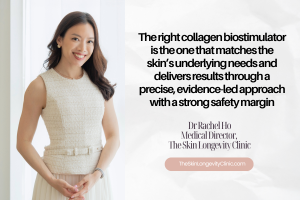 Dr Rachel Ho explains that collagen biostimulators should be chosen based on skin biology and treatment goals