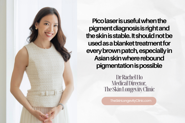 Dr Rachel Ho from The Skin Longevity Clinic's review on Pico laser treatments in Singapore