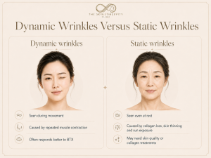 Dynamic wrinkles versus static wrinkles and when botulinum toxin may help