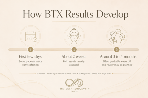 How BTX results develop over the first few days two weeks and three to four months