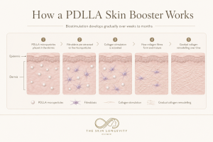 How a PDLLA skin booster works by stimulating fibroblasts and collagen remodellin