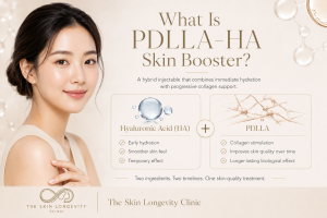 What is PDLLA HA skin booster with hyaluronic acid and PDLLA collagen stimulation
