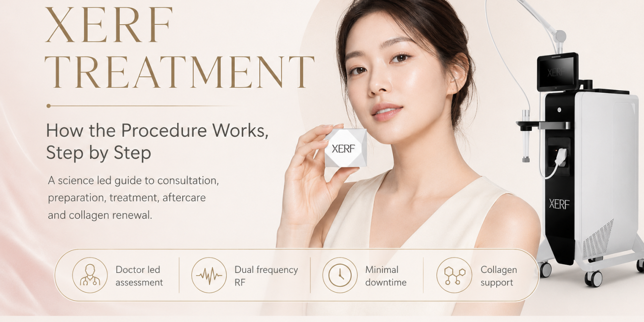 XERF treatment in Singapore step by step for skin tightening and collagen support