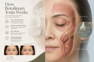 how botulinum toxin reduces nerve signals to muscles and softens dynamic facial lines
