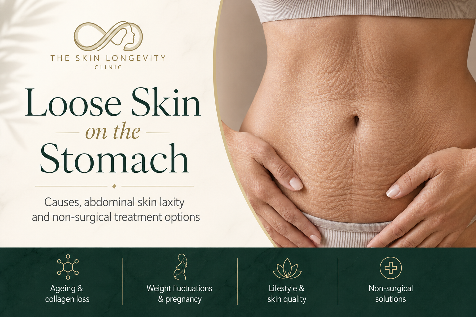 Loose skin on the stomach in Singapore with abdominal skin laxity and non surgical treatment options