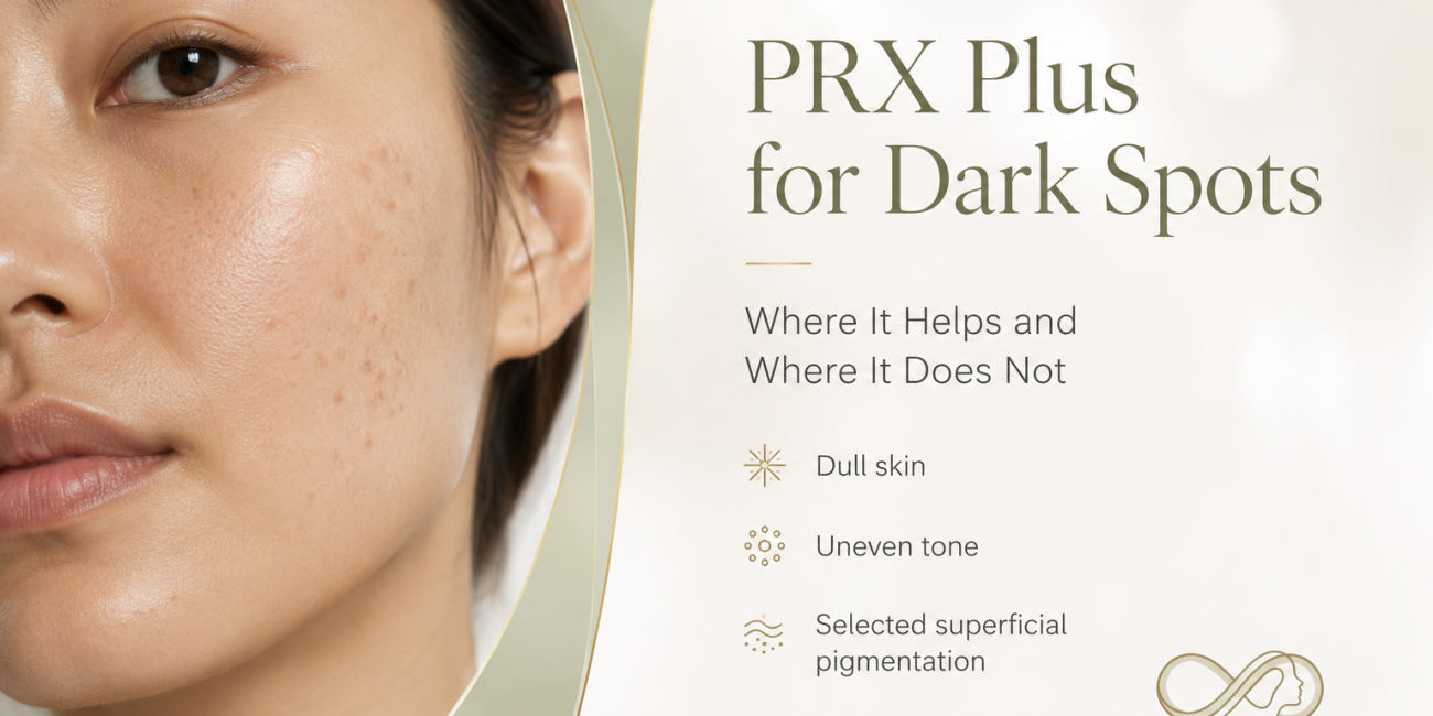 PRX Plus for dark spots and hyperpigmentation in Singapore with Asian skin and uneven pigmentation