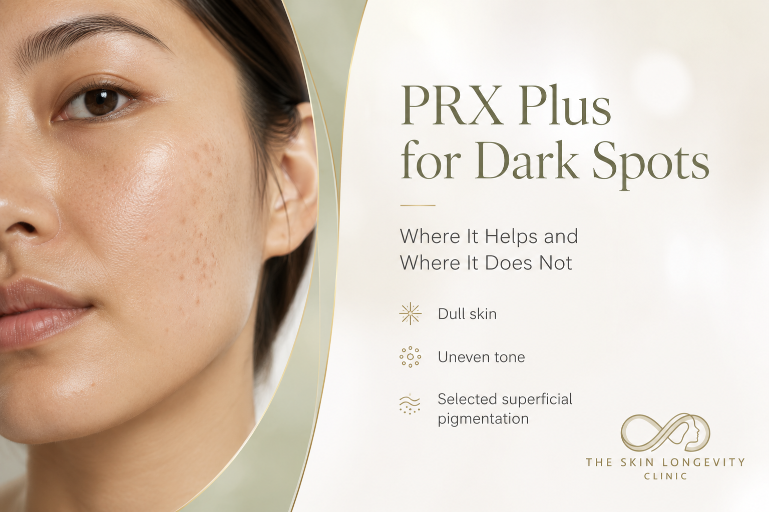 PRX Plus for dark spots and hyperpigmentation in Singapore with Asian skin and uneven pigmentation