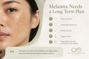 PRX Plus for melasma prone Asian skin as part of a long term pigmentation control plan