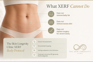 What XERF cannot do for abdominal skin tightening including belly fat reduction, excess skin removal and surgery replacement