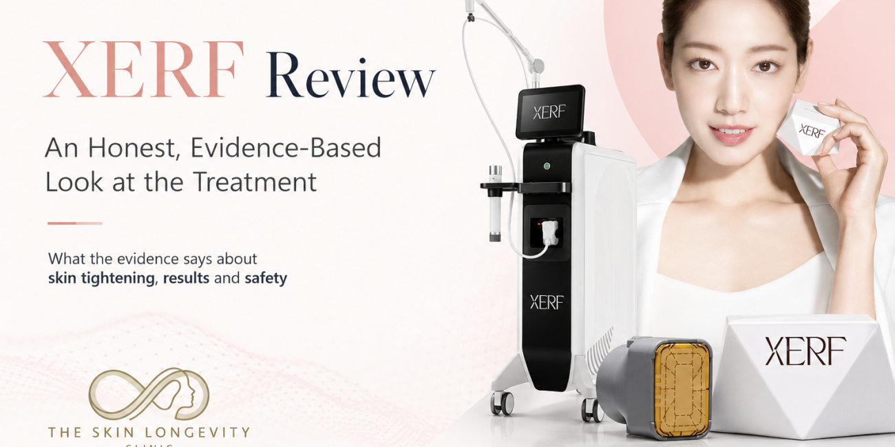 XERF review Singapore evidence based skin tightening treatment at The Skin Longevity Clinic