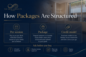 Comparison of per-session pricing, treatment packages and clinic credit models for Pico laser treatment in Singapore.