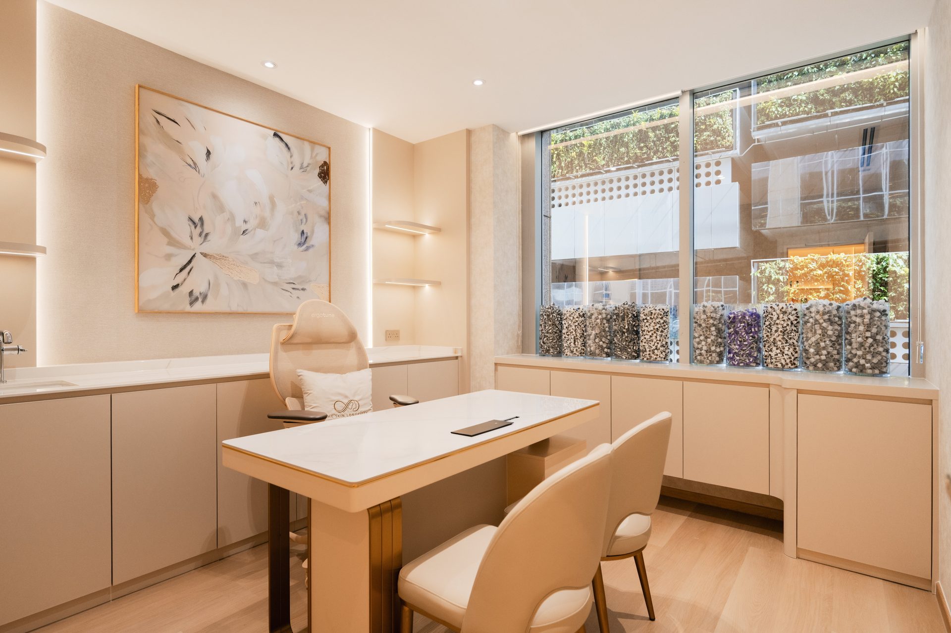 Consultation room at The Skin Longevity Clinic, aesthetic clinic on Scotts Road, Orchard, Singapore