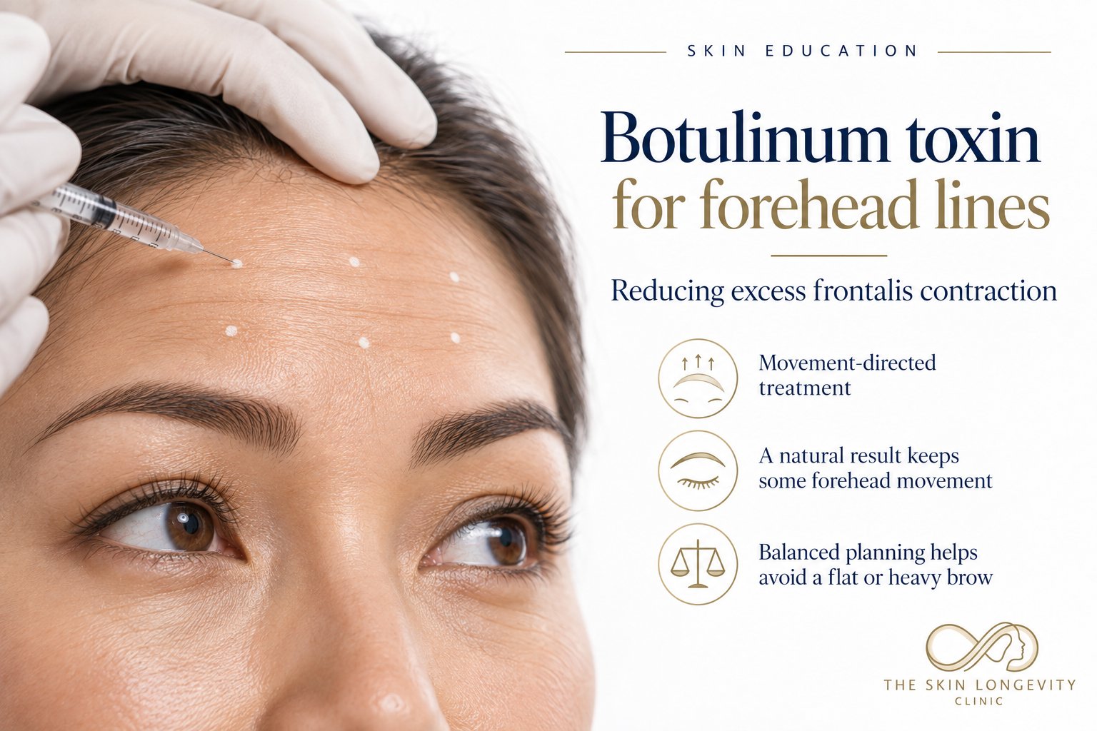 Botulinum toxin for forehead lines: reducing excess frontalis contraction while keeping natural movement