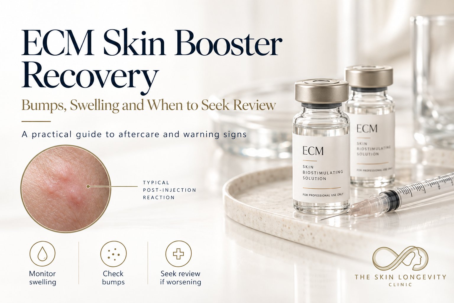 ECM skin booster recovery: bumps, swelling and when to seek review, a practical guide to aftercare and warning signs