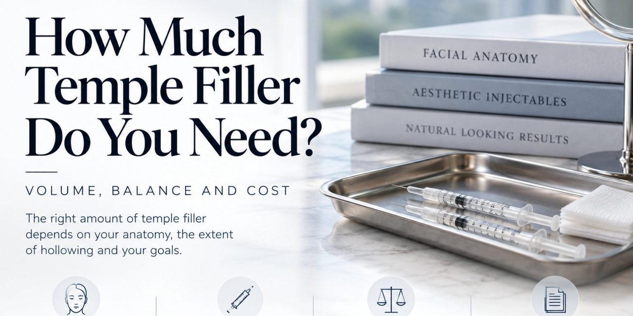How much temple filler do you need: volume, balance and cost in Singapore, typically 0.5 to 1 ml per temple