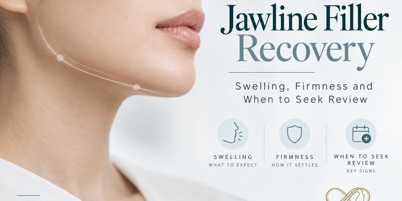 Jawline filler recovery: swelling, firmness and when to seek review
