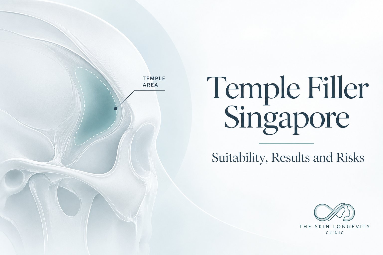 Temple filler in Singapore: the temple area beside the outer brow where hollowing is treated