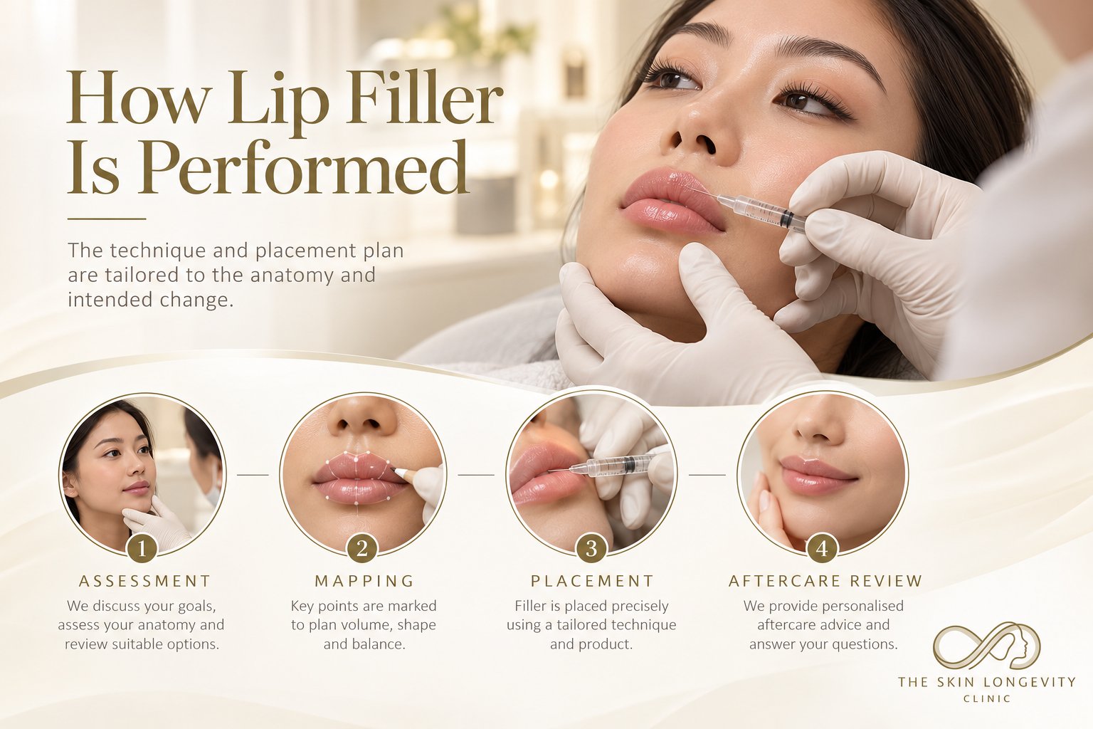 What lip filler can change: lip shape, volume and symmetry